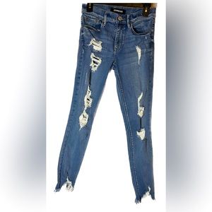 Express Stretch Performance Ankle Legging Mid -Rise sz 4